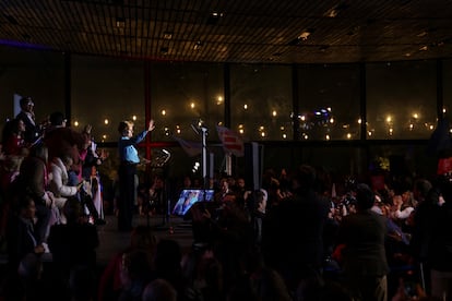  Evelyn Matthei durante el lanzamiento de su campaña presidencial en Santiago, el 4 de junio.