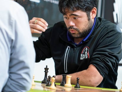 Hikaru Nakamura, en agosto de 2019, durante un torneo en el Club de Ajedrez de San Luis (Misuri, EEUU)