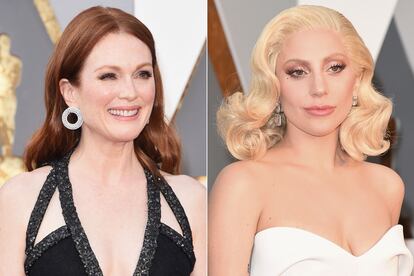 Julianne Moore y Lady Gaga también apostaron por este maquillaje.