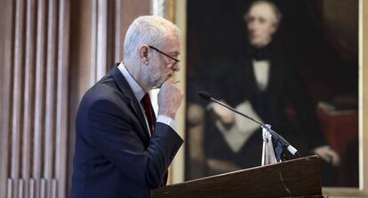 El l&iacute;der del partido laborista brit&aacute;nico, Jeremy Corbyn, el pasado martes en Londres.