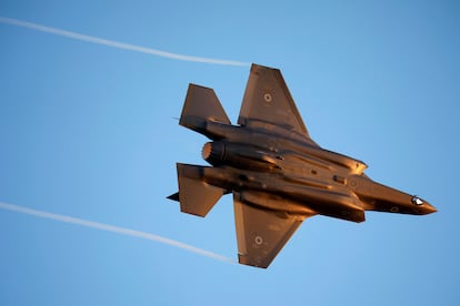 Un F-35 de la Fuerza Aérea de Israel, el pasado octubre en el sur del país.