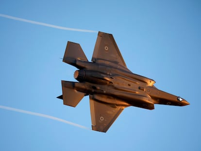 Un F-35 de la Fuerza Aérea de Israel, el pasado octubre en el sur del país.