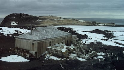 Ubicación del regugio de la expedición de Ernest Shackleton (1907), en la isla de Ross (Antártida).