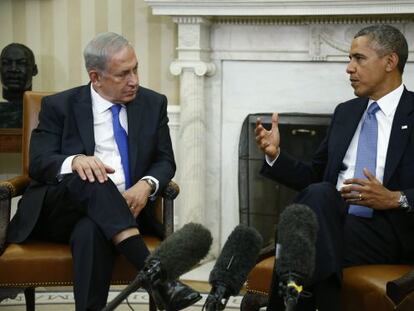 Barack Obama y Benjamín Netanyahu en una foto de septiembre, durante una visita del segundo a Washington.