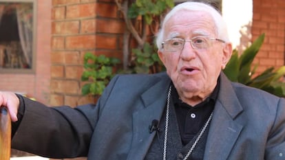 Captura de vídeo de una entrevista de Bernardino Piñera.