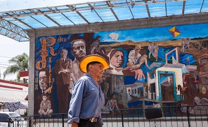 Mural de Juan Rulfo en San Gabriel