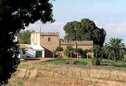 La casa de la finca Villa Alegría, en una foto tomada ayer.