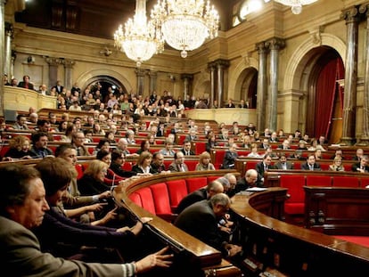 Una sesi&oacute;n del Parlamento de Catalu&ntilde;a.