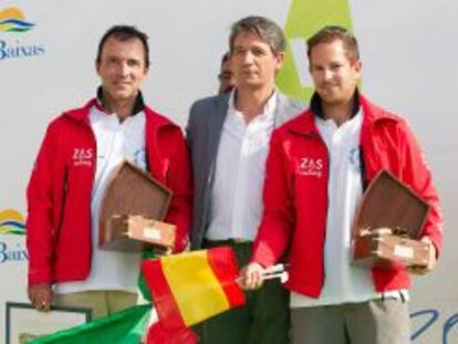 Los italianos Francesco Zampacavallo y Carlos Frances Armengot, campeones del mundo, en el Turismo R&iacute;as Baixas Worlds.