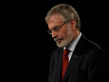Gerry Adams, presidente del Sinn F&eacute;in.