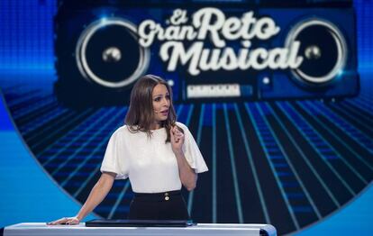 Eva González, presentadora de 'El gran reto musical'.