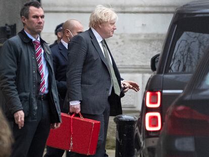 Boris Johnson abandona el pasado viernes su residencia en Downing Street