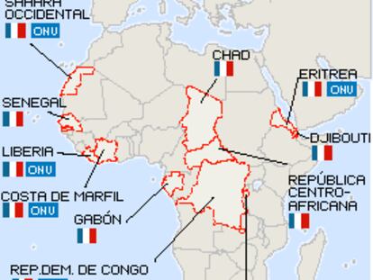 La presencia militar de Francia en África