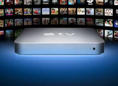 Imagen de promoción de Apple TV, el ordenador de salón de la empresa de Steve Jobs