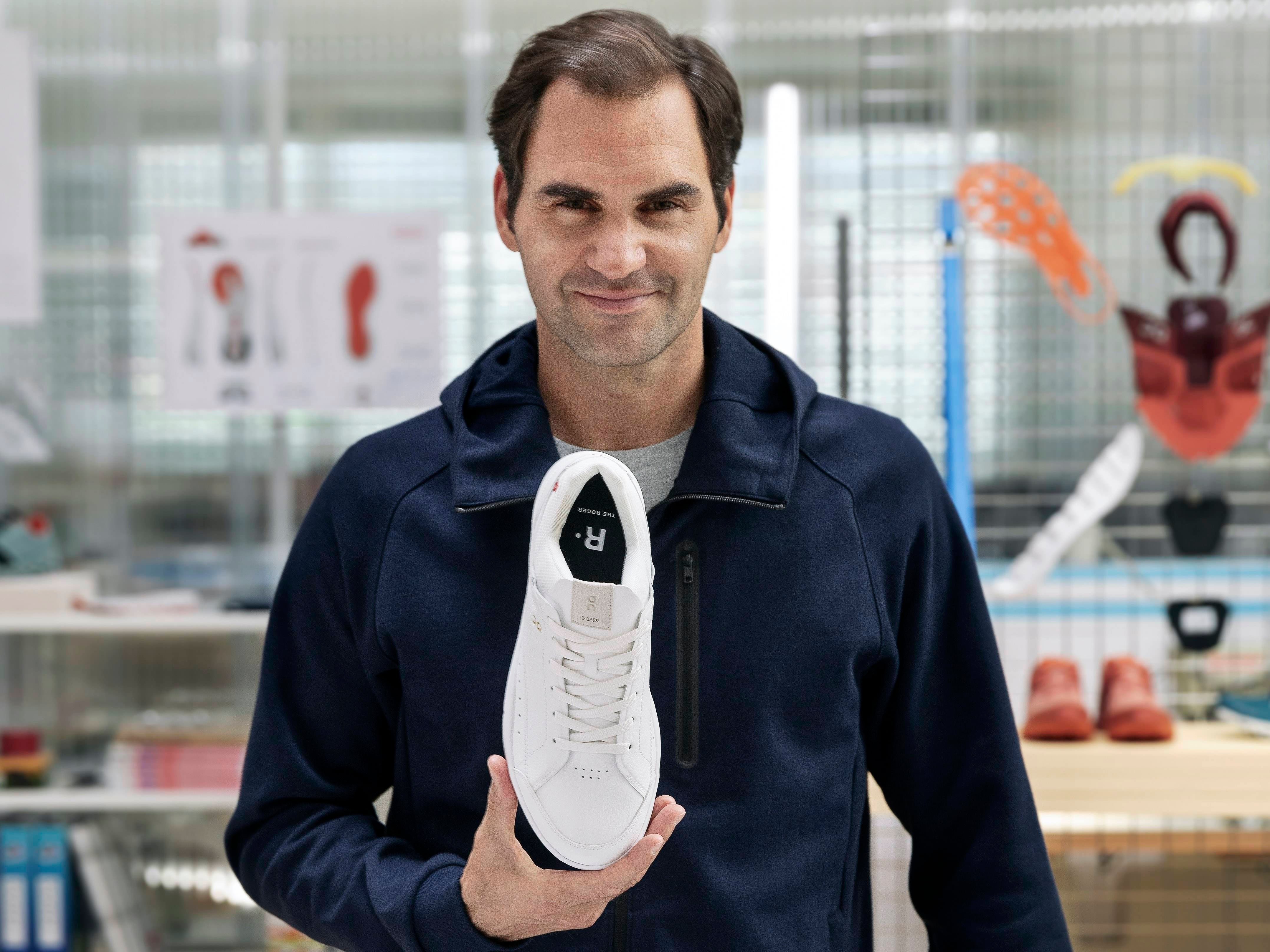 Roger Federer en el laboratorio de On Running, en Zúrich (Suiza) en una foto de archivo.