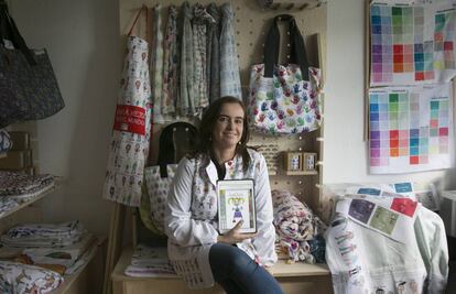 Sonia López, creadora de la empresa Mr. Broc ubicada entre Pozuelo y Lugo.