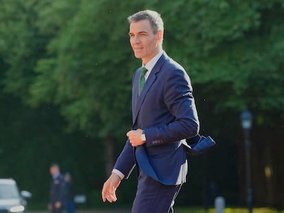 Pedro Sánchez, a su llegada el martes a la cena con líderes de la OTAN en La Haya.