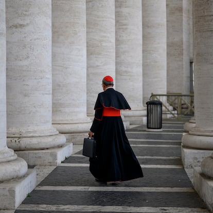 ROME, ITALY - MAY 03: Salvadoran Cardinal Gregorio Rosa Chavez leaves the Vatican after a College of Cardinals' meeting, on May 3, 2025 in Rome, Italy. Funeral rites for the late Pope Francis are held for nine days after his burial as he is mourned and celebrated by the faithful. During this time, the Vatican prepares for the process to elect a new Pope, known as the Conclave, which must begin within 15 to 20 days of the Pope's death. (Photo by Antonio Masiello/Getty Images)
