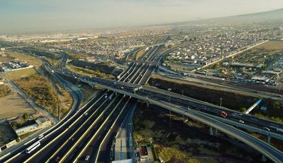 Un nudo de autopistas realizado por OHL en México.