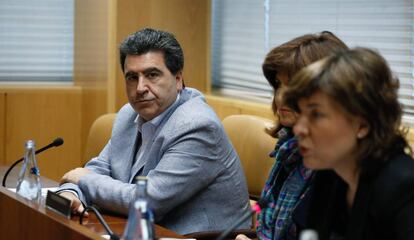 David Marjaliza, durante su comparecencia en la comisión que investiga la corrupción en la Asamblea de Madrid.