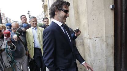 Rafael Betoret, a la entrada del tribunal de Valencia