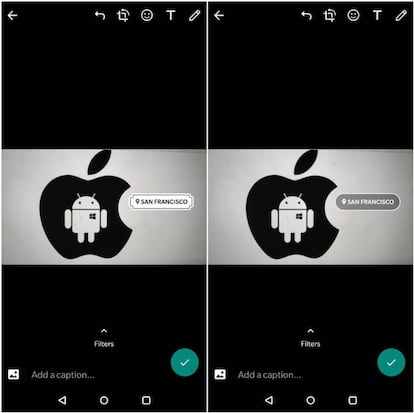 Así se verían las nuevas pegatinas de ubicación en WhatsApp