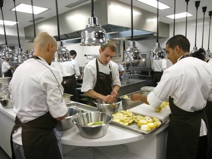 Las cocinas del restaurante Mugaritz.