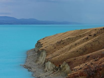 Tormenta en el lago Tekapo, en la isla sur de Nueva Zelanda. 