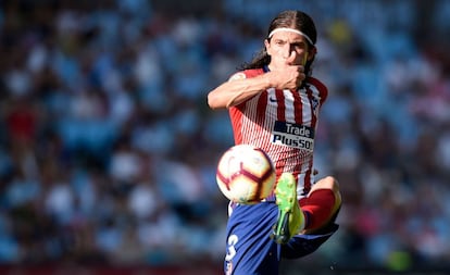 Filipe durante el partido ante del Celta de esta temporada. 