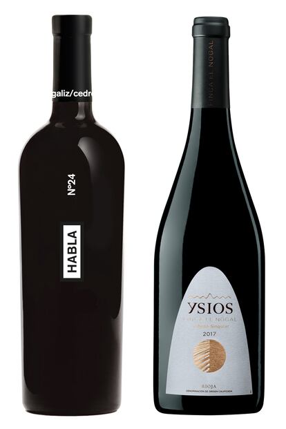 Habla nº 24 (Cabernet franc, 2018) e Ysios Finca El Nogal (tempranillo, 2017).