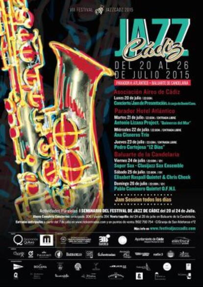 Cartel del Festival JazzCadiz 2015.