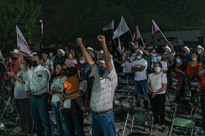 Simpatizantes de Alfonso Durazo en elecciones en México para Gobernador de Sonora