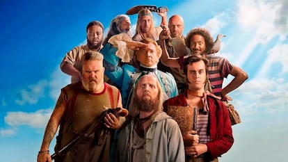 Protagonistas de la serie Nuestra bandera significa muerte de HBO Max