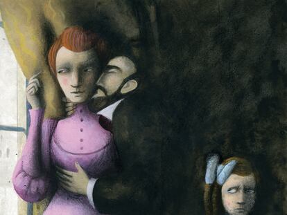 Dibujo de Ana Juan para <i>Cuentos esenciales</i> (Mondadori), de Maupassant.