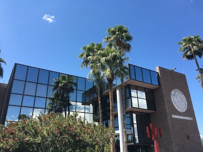 The Mexican consulate in Tucson, Arizona, headquarters of the CIAM.