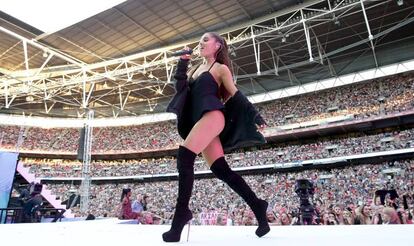 Ariana Grande, en uno de los conciertos de la gira 'Dangerous woman'.