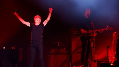 Roger Waters durante su concierto en el Estadio Monumental, el 25 de noviembre.