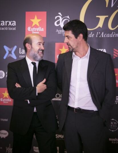 Javier Cámara y Cesc Gay, actor y director de 'Truman', antes de la ceremonia.