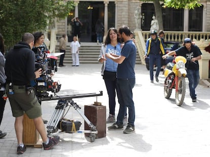 Rodaje de la pelicula &#039;Villaviciosa de al lado&#039;, en Alhama de Arag&oacute;n.
 