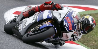 Jorge Lorenzo, en Montmeló.