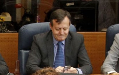 Alberto Reyero en la Asamblea de Madrid en marzo de este año.