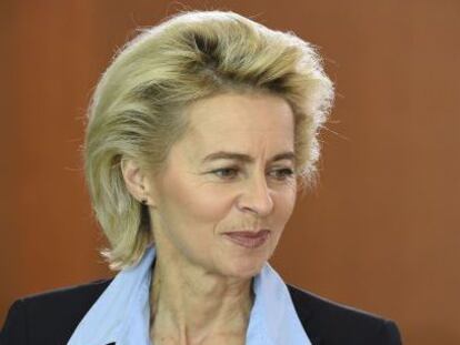 La ministra de Defensa alemana, Ursula von der Leyen, en septiembre en Berl&iacute;n.