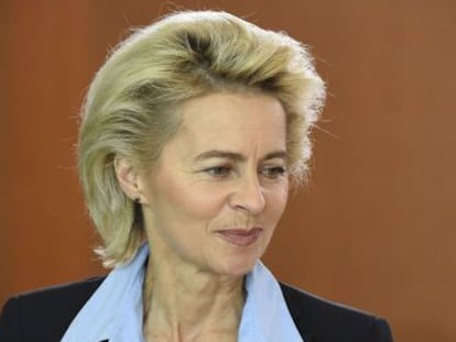 La ministra de Defensa alemana, Ursula von der Leyen, en septiembre en Berl&iacute;n.