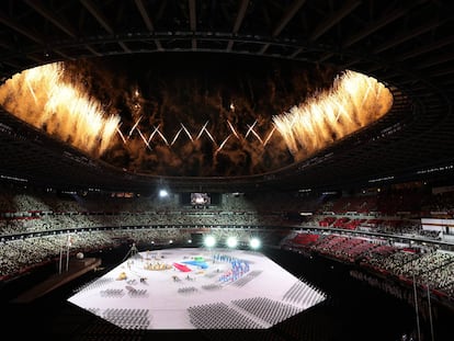 Un momento de la ceremonia de apertura de los Juegos Paralímpicos, este martes.