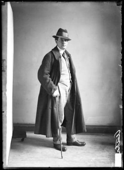 El escritor Sherwood Anderson, en 1922. 