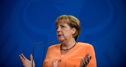 La canciller alemana, en Berlín, el 12 de julio.