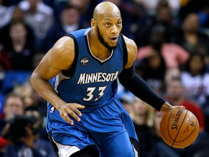 Adreian Payne, en su etapa en los Minnesota Timberwolves