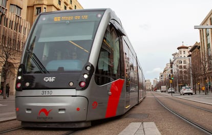 Línea de tranvía de Zaragoza. 