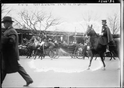 Imagen del presidente William Howard Taft en Washington en 1913.