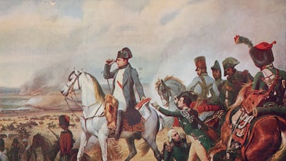 Napoleón Bonaparte en la Batalla de Wagram (1809) pintado por Horace Vernet (Galería de las Batallas, Versalles).